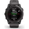 Часы GARMIN FENIX 7X PRO - SAPPHIRE SOLAR EDITION CARBON GRAY DLC TITANIUM WITH VENTED TITANIUM BRACELET 010-02778-30