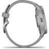 Часы GARMIN VENU 2 PLUS SILVER STAINLESS STEEL BEZEL WITH POWDER GRAY CASE AND SILICONE BAND 010-02496-10