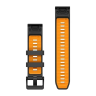 Ремешок GARMIN QUICKFIT 22 силиконовые графитовые/ярко-оранжевые 010-13392-05