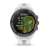 Смарт-часы GARMIN APPROACH S70 (42 мм) с черным керамическим безелем и белым ремешком 010-02746-10