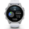 Смарт-часы GARMIN FENIX 8 – 43 мм, AMOLED, серебристые с силиконовым ремешком цвета белый камень 010-02903-00