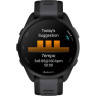 Смарт-часы GARMIN FORERUNNER 165 MUSIC, черный/сланцево-серый силиконовый ремешок 010-02863-30
